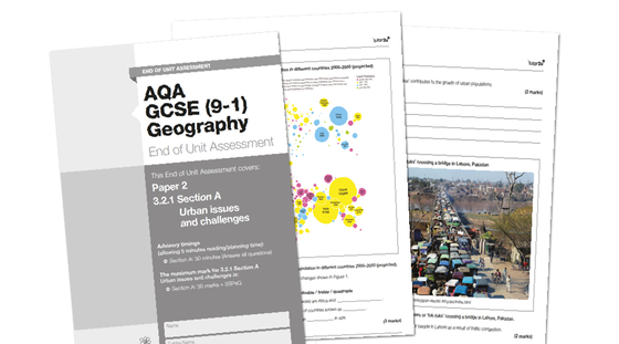 AQA GCSE Geography Unit Assessment for 3.2.1… | Geography | tutor2u
