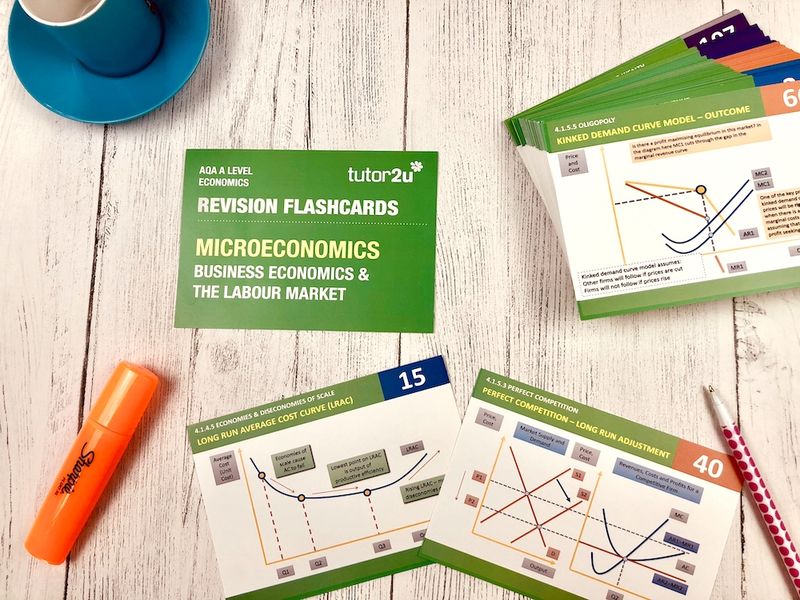 Revision Flashcards for AQA A Level Economics tutor2u