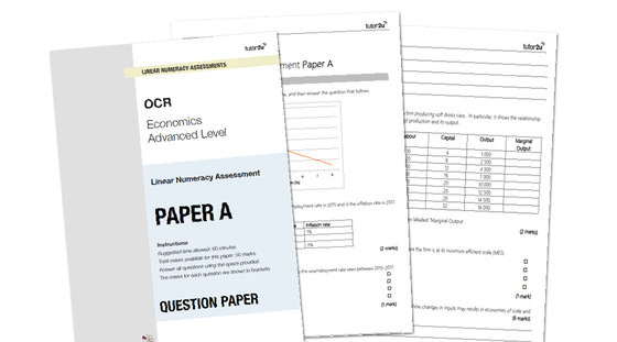 Economics 25 marker example picture
