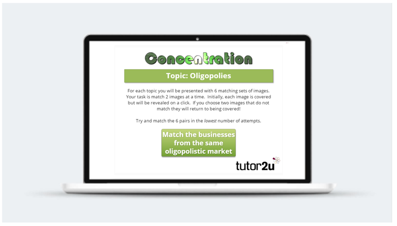 Oligopoly Firms Concentration Activity Tutor2u