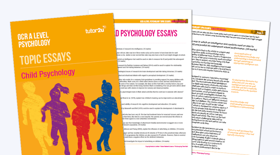 Child psychology essay topics