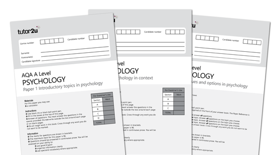 Aqa A Level Psychology Full A Level Mock Psychology Tutor2u Aqa A Level Psychology Full A Level Mock Psychology Tutor2u