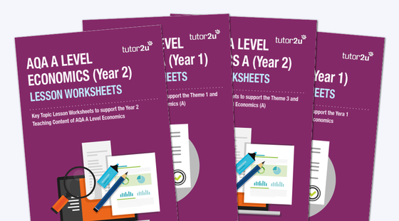 Key Topic Worksheets for A Level Economics | Economics | tutor2u