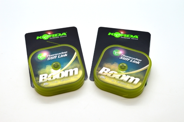 KORDA BOOM FLUOROCARBON STIFF LINK 25LB OR 35LB 15M CARP FISHING LINE