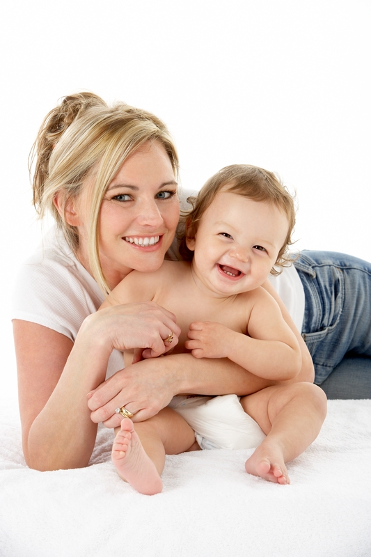 mother and baby modelling