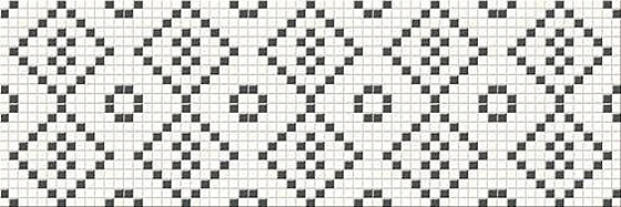 Blackwhite Mosaic 25x75
