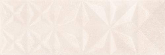 Cloud Beige Glossy Squares Structure 25x75