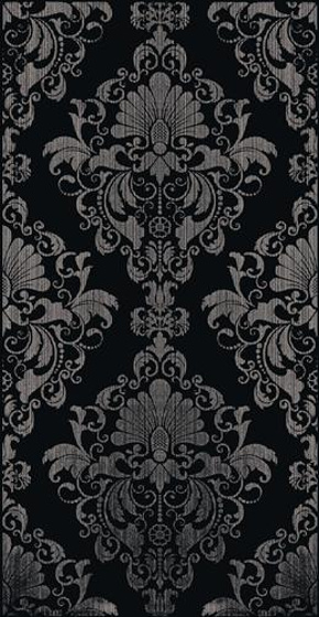 Bellicita Nero Inserto Damasco 30x60