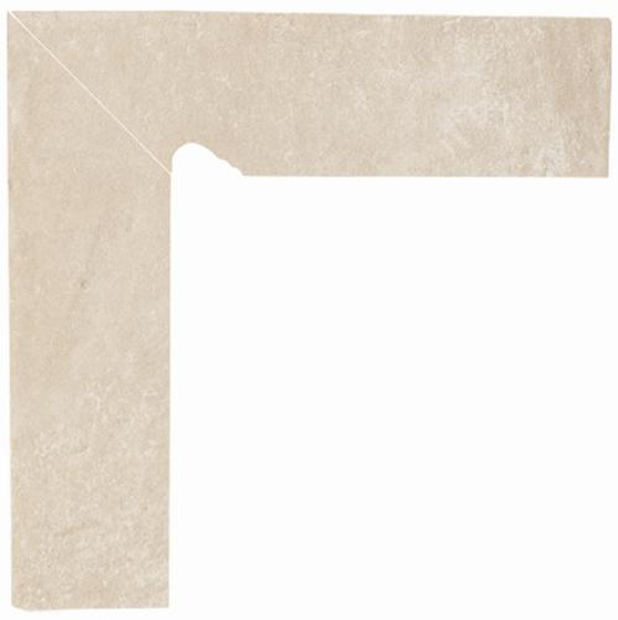 Cotto Crema Cokół 2-El Lewy 8,1x30