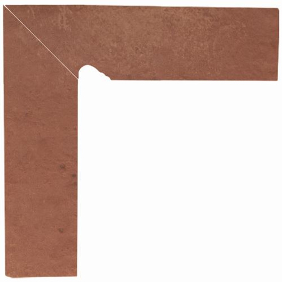 Klinkier Cotto Naturale Cokół 2-El Lewy 8,1x30