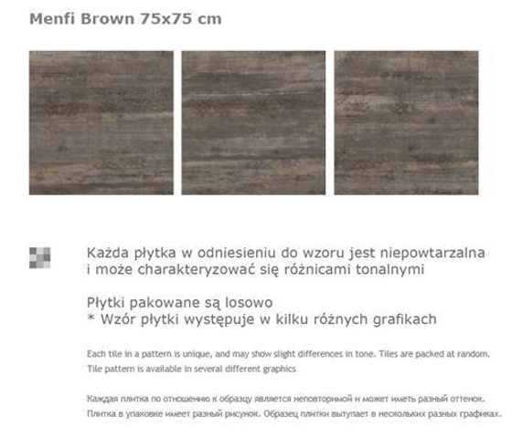 Menfi Brown Mat 75x75
