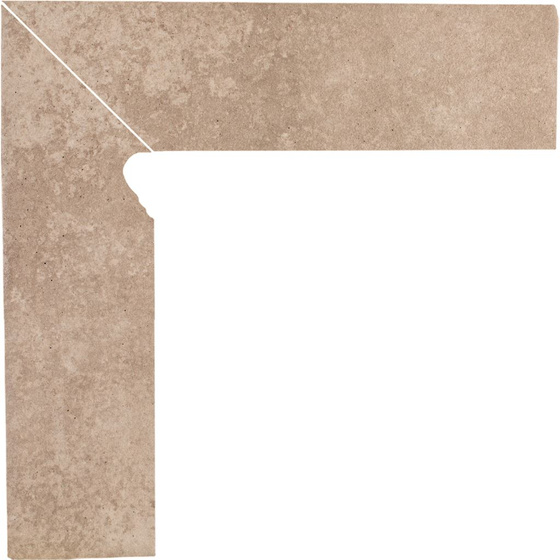 Viano Beige Cokół 2-El Lewy 8,1x30