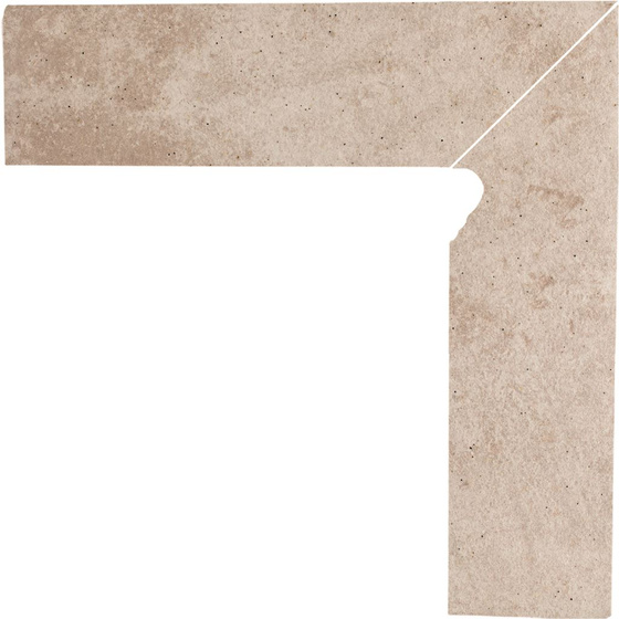Viano Beige Cokół 2-El Prawy 8,1x30
