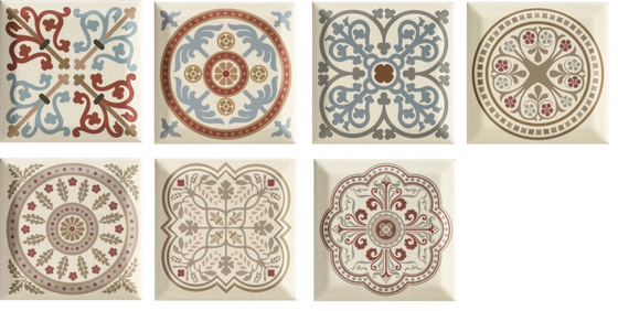 Forcados Beige Kafel Dekor Mix 9,8x9,8