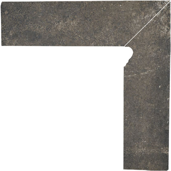 Scandiano Brown Cokół 2-El Prawy 8,1x30