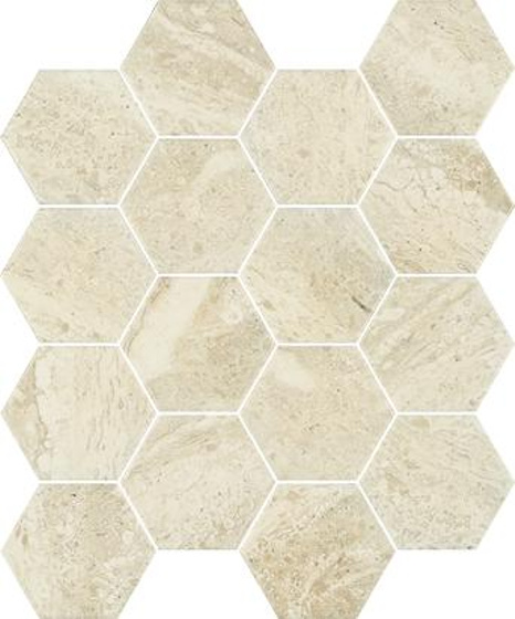 Sunlight Stone Beige Mozaika Prasowana Hexagon 22x25,5