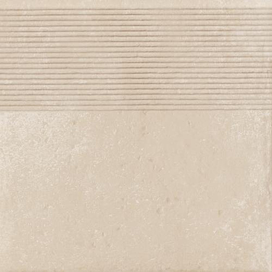 Cotto Crema Stopnica Prosta 30x30