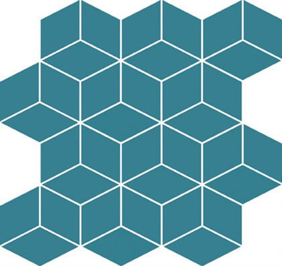 Colour Blink Mosaic Diamond Turquoise 28x29,7