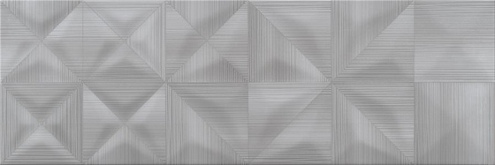 Delicate Lines Graphite Glossy Structure 25x75