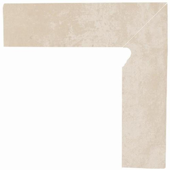 Cotto Crema Cokół 2-El Prawy 8,1x30