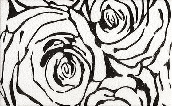 Centro Rosa Negro 25x40