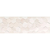 Brennero White Hexagon Rett 25x75