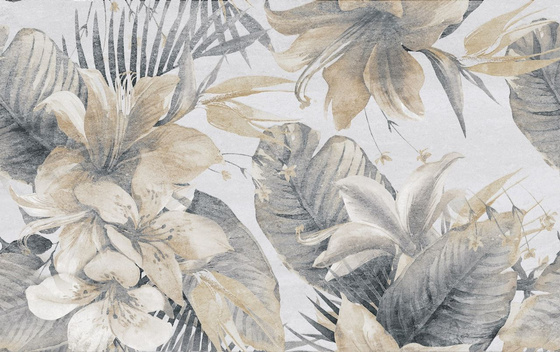 Stella Flower Grey 25x40