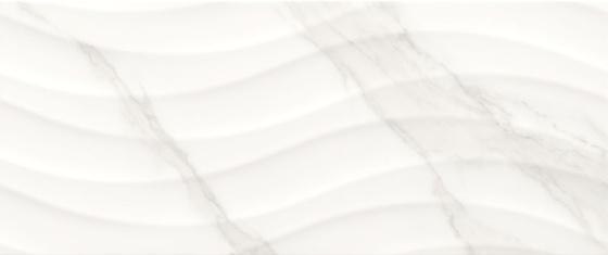Statuario White Onda 25x60