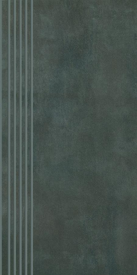 Tecniq Nero Stopnica Prosta Nacinana Półpoler 29,8x59,8