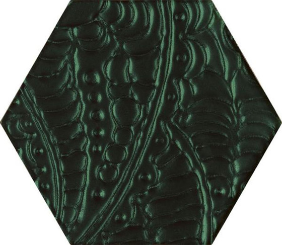 Urban Colours Green Inserto Szklane Heksagon 19,8x17,1