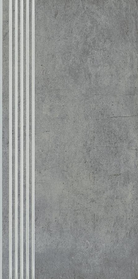 Taranto Grys Stopnica Prosta Nacinana Mat 29,8x59,8