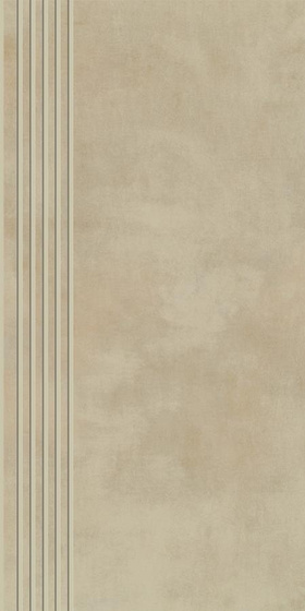 Tecniq Beige Stopnica Prosta Nacinana Mat 29,8x59,8