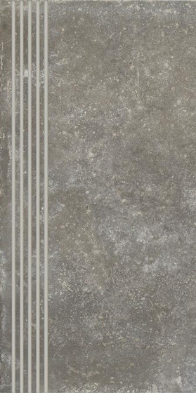 Trakt Antracite Stopnica Prosta Nacinana Mat 29,8x59,8