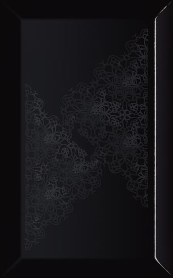 Veo Nero Inserto Kafel Koronka 25x40