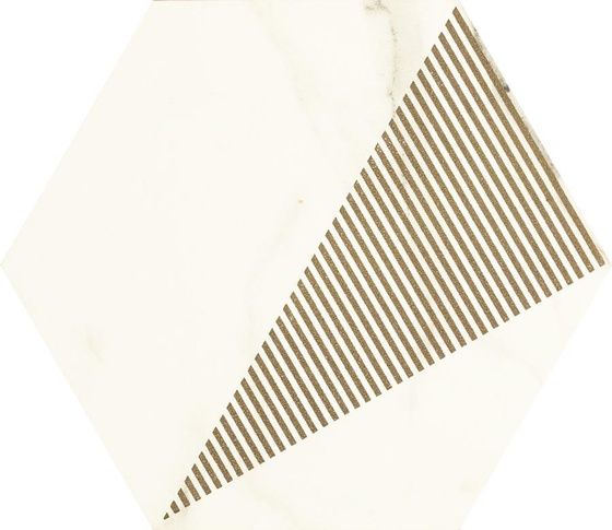 Calacatta Hexagon Mat C 17,1x19,8