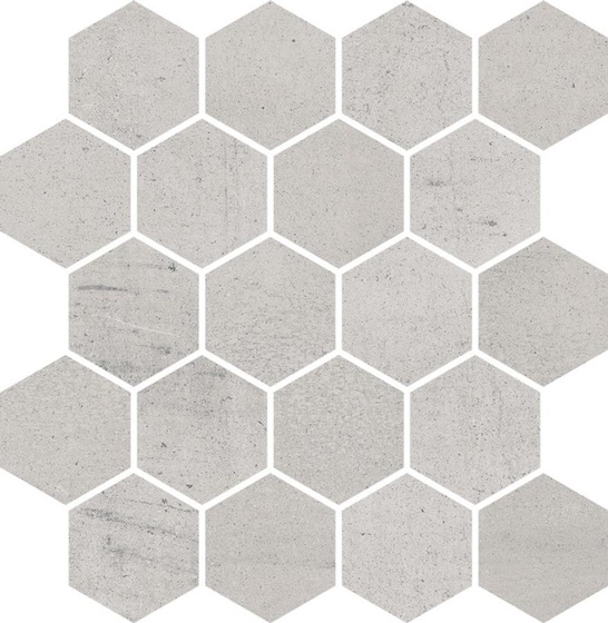 Space Grys Mozaika Cięta Hexagon Mat 25,8x28