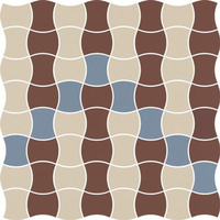 Modernizm Bianco Mozaika Prasowana Mix B K 3,6x4,4 30,8x30,8