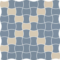 Modernizm Blue Mozaika Prasowana Mix K 3,6x4,4 30,8x30,8