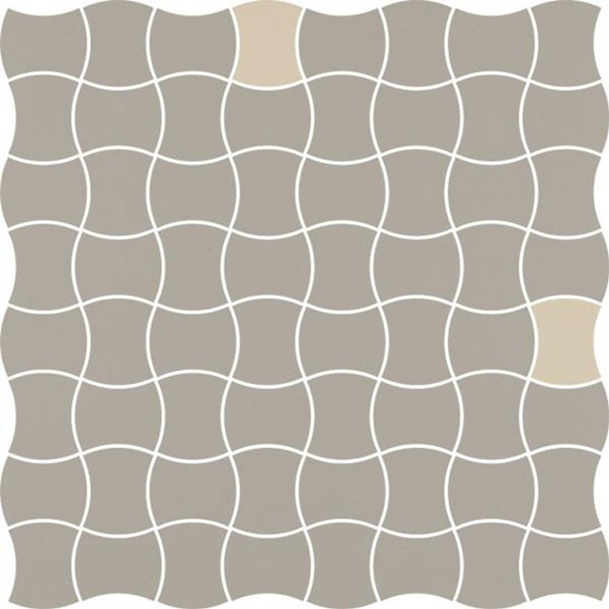 Modernizm Grys Mozaika Prasowana Mix B K 3,6x4,4 30,8x30,8