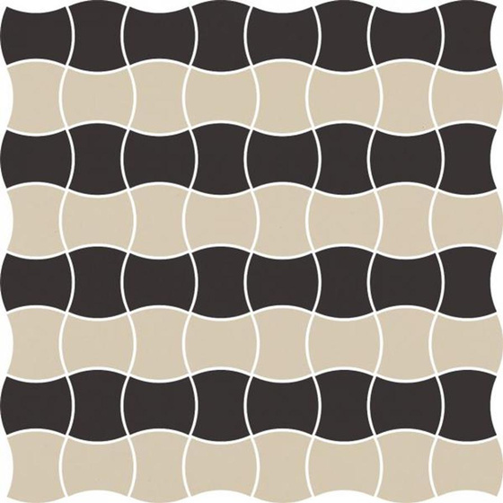 Modernizm Nero Mozaika Prasowana Mix B K 3,6x4,4 30,8x30,8