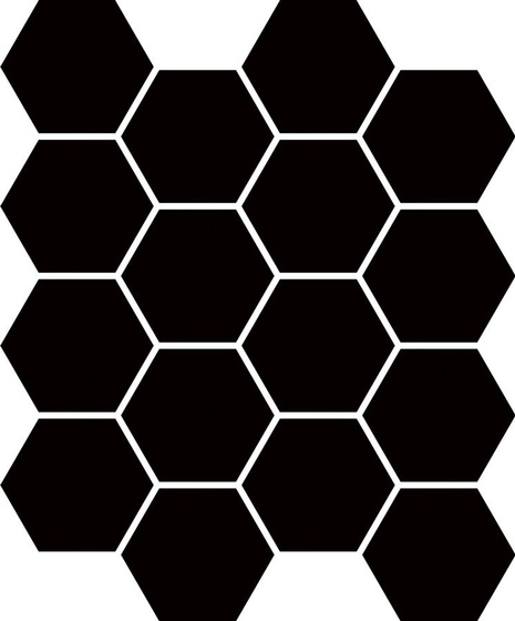 Uniwersalna Mozaika Prasowana Nero Paradyz Hexagon 22x25,5