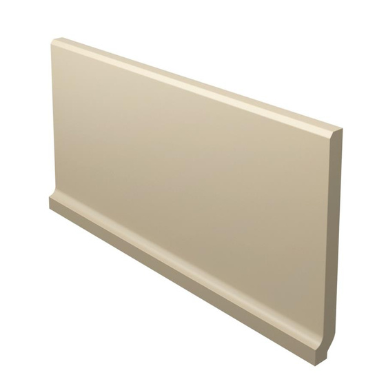Bazo Beige Cokół Wywiniety Monokolor Mat 10x19,8