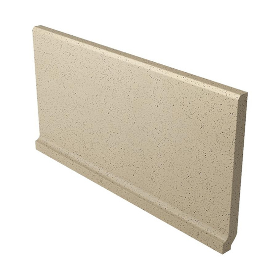 Bazo Beige Cokół Wywiniety Sol-Pieprz Mat 10x19,8