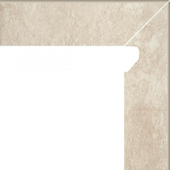 Scandiano Beige Cokół 2-El Prawy 8,1x30