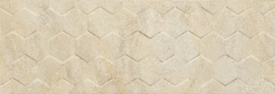 Arena Cream Hexagon 25x75