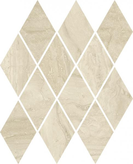 Silence Beige Mozaika Prasowana Romb Pillow Mat 20,6x23,7