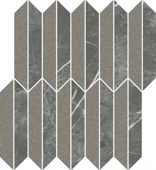 Noisy Whisper Graphite Mozaika Cięta Mix Mat 27,4x29,8