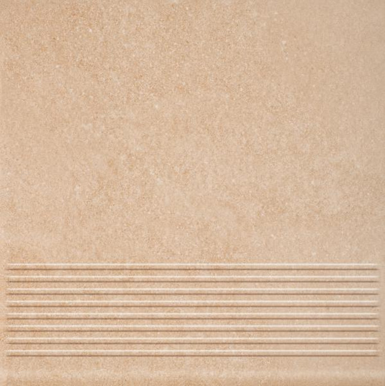 Mattone Sabbia Beige Stopnica Prosta 30x30