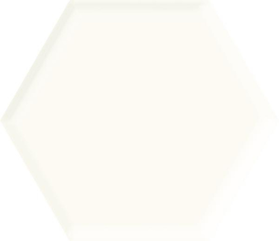 Uniwersalny Heksagon White Struktura Polysk 19,8x17,1