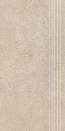 Silkdust Light Beige Stopnica Prosta Nacinana Półpoler 29,8x59,8